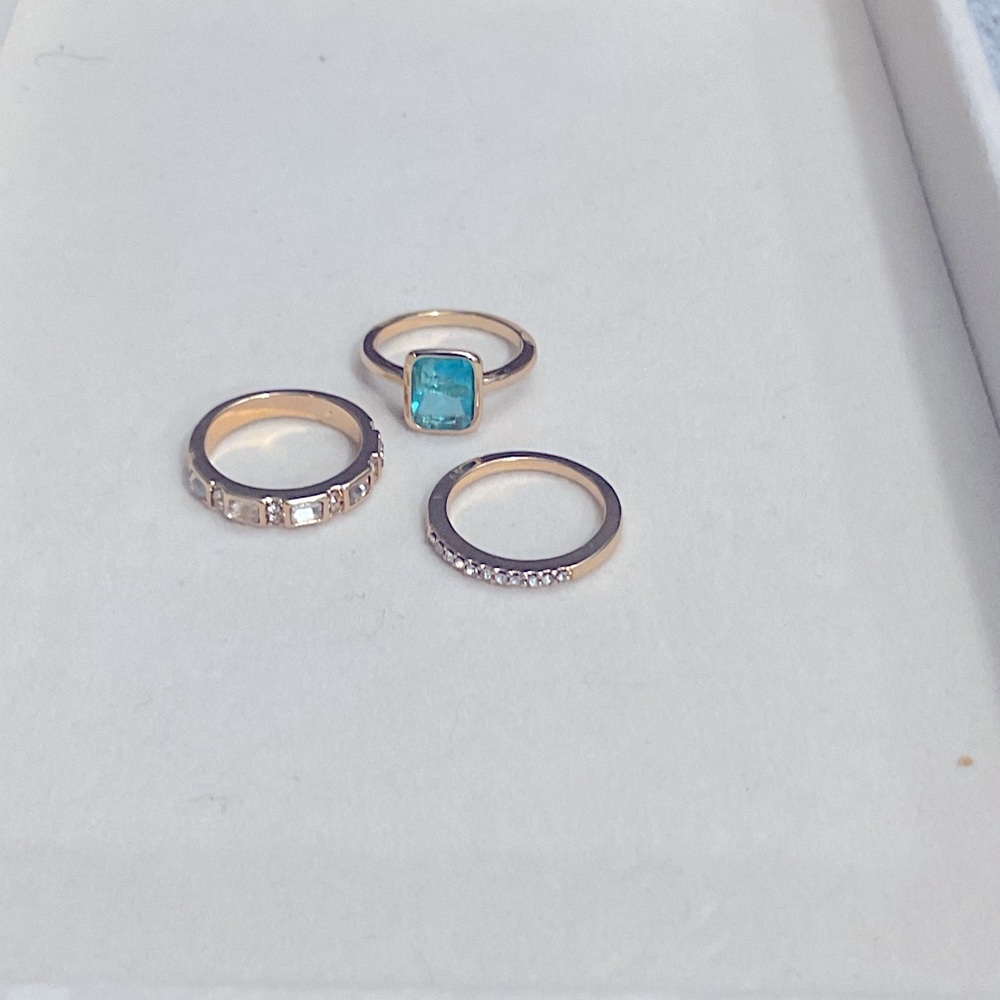 3pc Stackable Cz Ring Set Size 5 - image 6